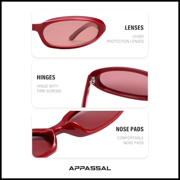 Retro Rectangle Cat Eye Polarized Sunglasses with Plastic Frames main image 6